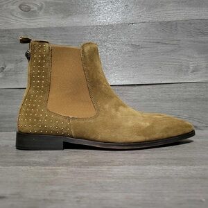 Kurt Geiger London Freddie Studded Suede Chelsea Boots Size 42/9